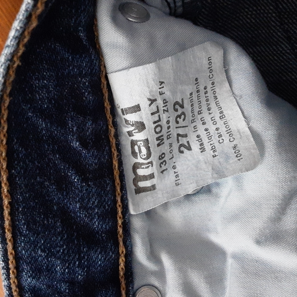 Mavi women jean Molly Flare low rise zip fly in size 27/32 - Picture 3 of 7
